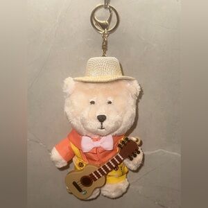 Starbucks China Exclusive Ukulele Bearista Keychain - Summer Outing Series